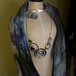 Necklace with earrings